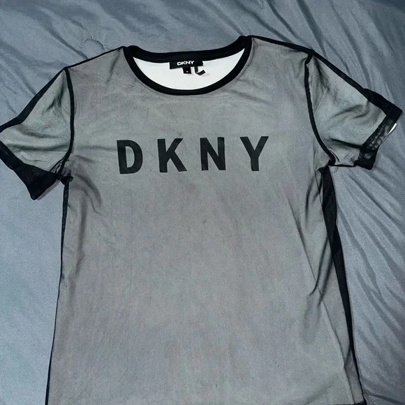 DKNY SHIRT Grey And Black XS - Picture 2 of 2